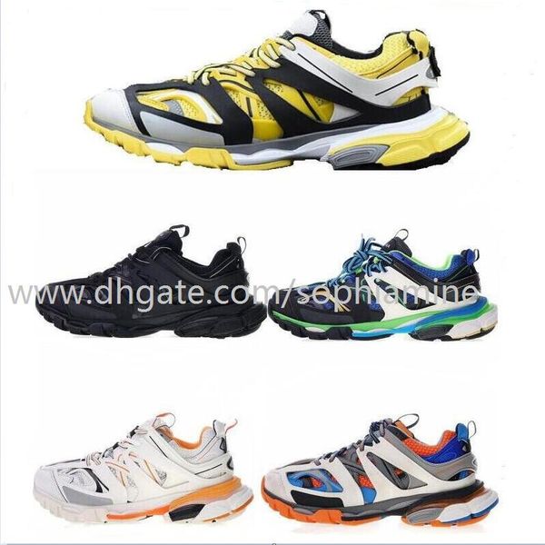 

2019 release 3.0 tess s paris track men gomma maille black for women triple s clunky sneaker casual shoes authentic designer sneakers shoes