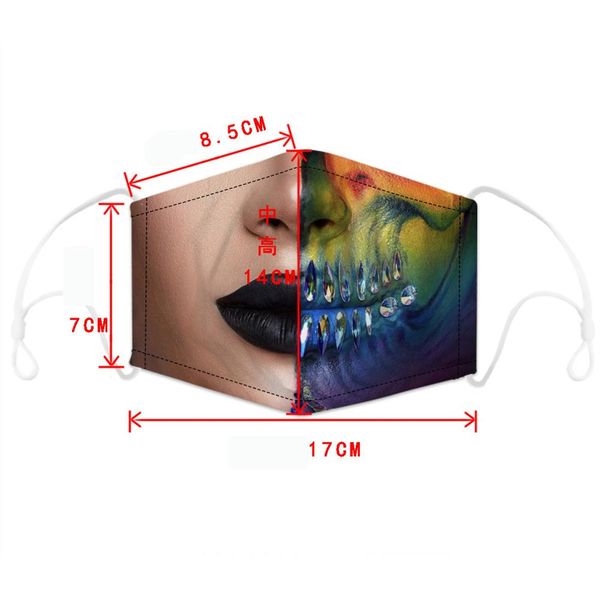 

maske za obraz 3d print anime anti-dust face mask многоразовый регулируемый рот-муфель унисекс маска с pm2. 5 5 слоями композитного фильтра