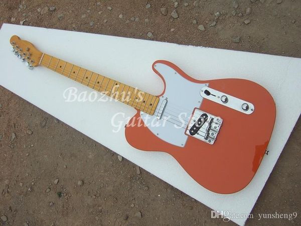 

price american standard orange red guitar in stock telecaster