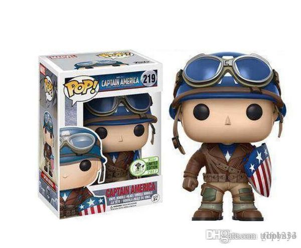 

lxh nicegift funko pop captain america vinyl action figure with box #219 gift doll popular toy ing
