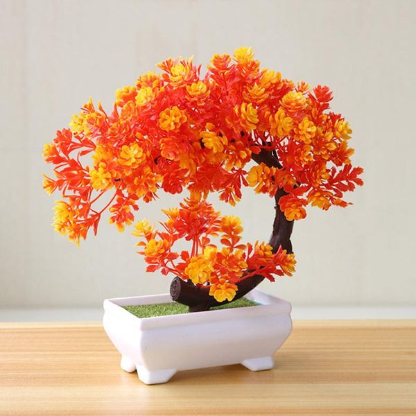 

table artificial plant bonsai flowers simulation home decor plastic tree pot potted small garden ornaments fake l