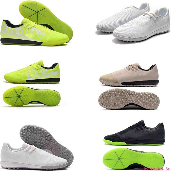 

2019 mens indoor soccer shoes zoom phantom vnm pro ic tf soccer cleats football boots, Black;green