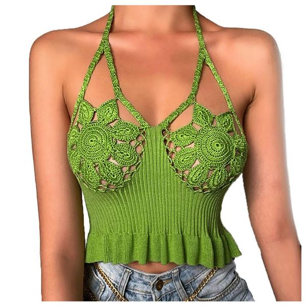 

avocado womens summer flowers camis tanks crop ladies backless tees bandeau sleeveless vest camis clubwear z0320, White