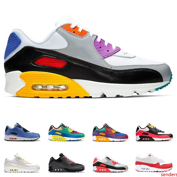 

new 90 running shoes for mens womens laser fuchsia bred viotech be true university red sports sneakers trainers size 36-45