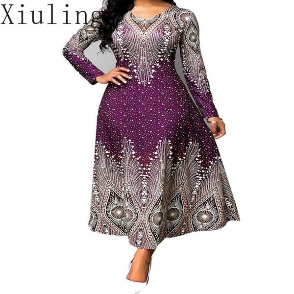 

4xl 5xl плюс размер африканские длинные платья макси женщины 2020 африканская одежда африка платье печати дашики женская одежда анкара плать, Red