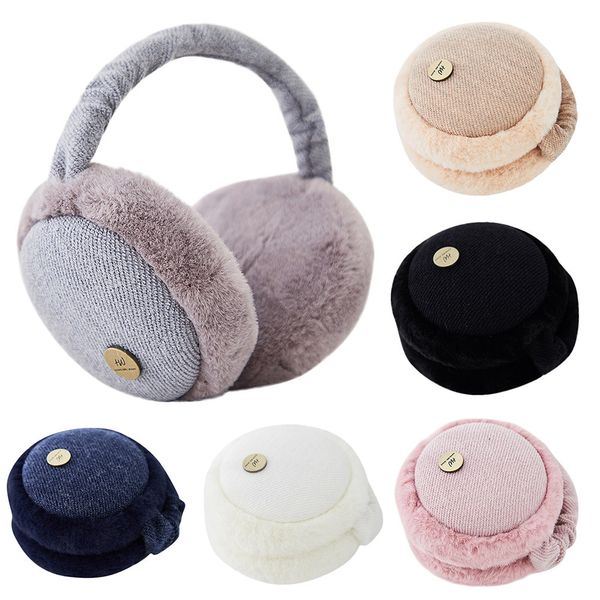 

fashion women men fur winter ear warmer earmuffs cute foldable colorful earmuffs ear muffs earlap, Blue;gray