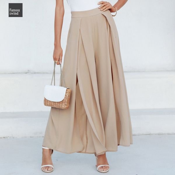 

elegant women summer pants wide leg elastic high waist split trousers casual streetwear fashion female palazzo high pants, Black;white