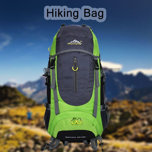 

65l outdoor bag camping climbing trekking mountaineering hiking backpacks large capacity fishing sports bag travel rucksacks
