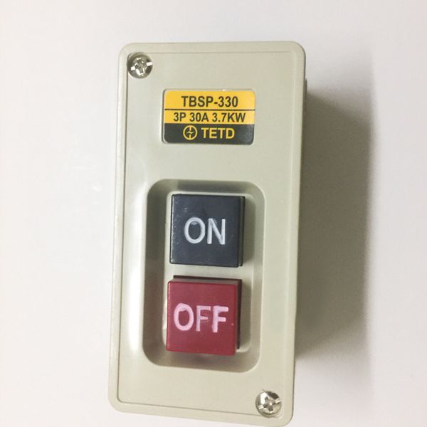 

new tbsp-330 3 phase on/off lock tend push button switch station 3.7kw 30a for textile machinery
