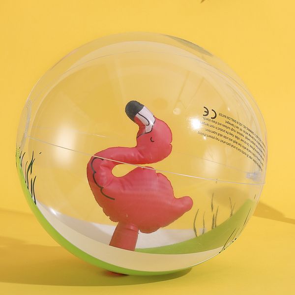 

lovely 16 inch unicorn flamingo inflatable transparent pvc playing ball pool beach ball water children party fun toys gift