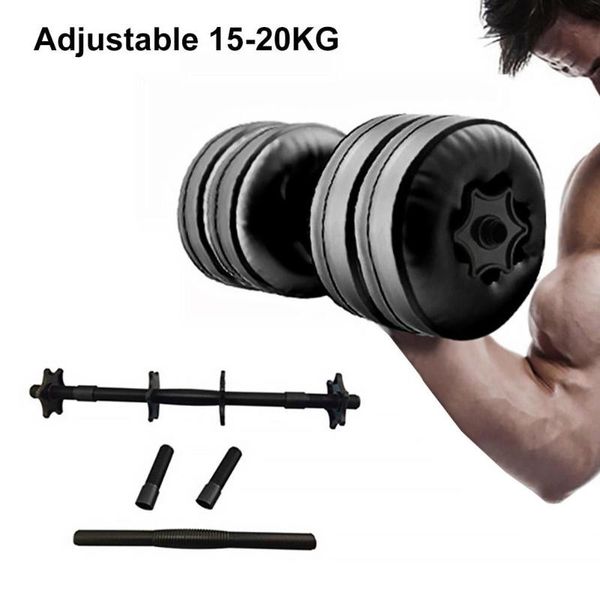 

water filled adjustable dumbbells weight 20kg environmental training arm muscle strength training fitness dumbbell