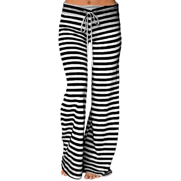 

vicabo woman pants cotton casual striped printed pants clothes for women ladies girls women's clothing casual long, Black;white