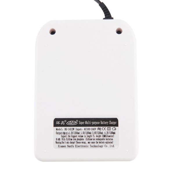 

universal 4-slot us plug ni mh/ni zn/lithium iron battery charger