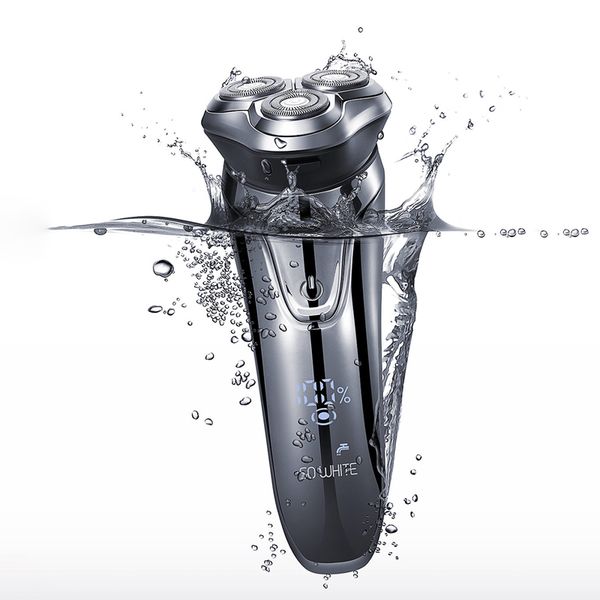 

so white es3 electric shaver usb rechargeable 3d floating head electric razor for men led display beard shaving machine