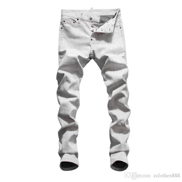 

2020 new arrival mens pants fashionjogging pants mens skinny jeans zipper overalls beam foot trousers black jeans size 42, Blue