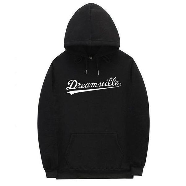 

brand hip hop dreamville hoodies polerones hombre autumn hoodie winter pullover xxxtentacion hoodies men wholesale, Black