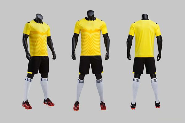 

2019 men training football sets with shorts uniforms reversible football jerseys for that home and away look kits sports b32-01, Black;red