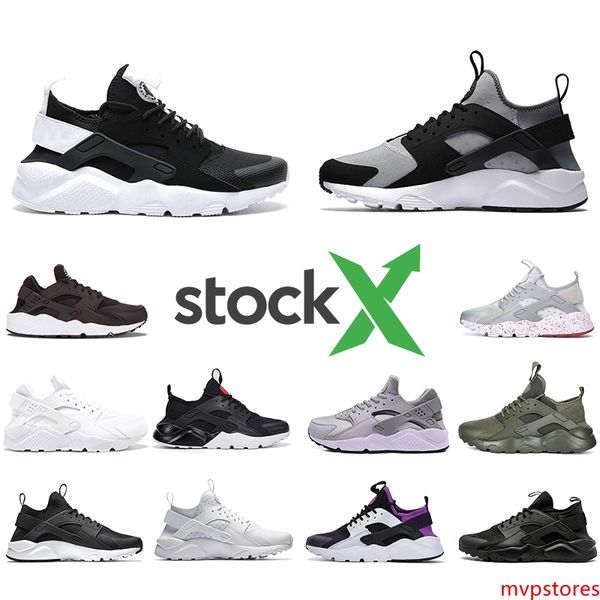 

сток x huarache iv 4.0 iv 1.0 мужские кроссовки тройной черный белый красный серебристый huaraches мужские кроссовки женские спортивные крос