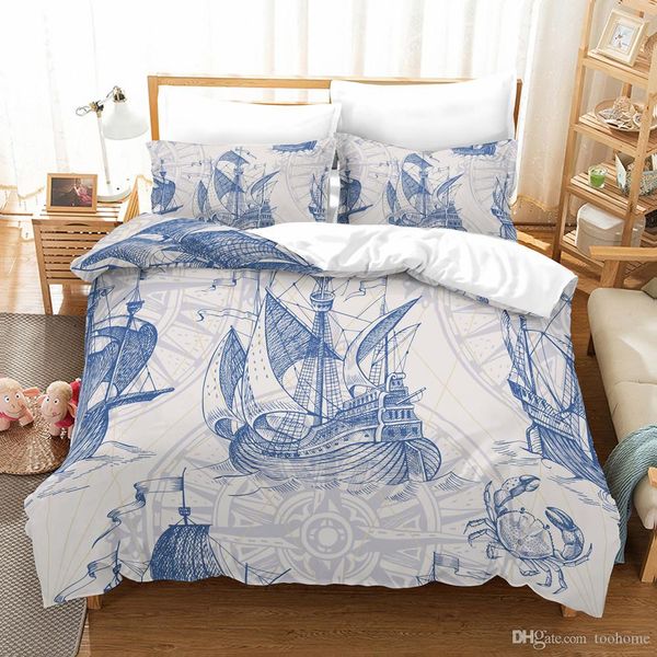 2019 Sale Home Twin Queen King Duvet Cover Set Cartoon Duvet