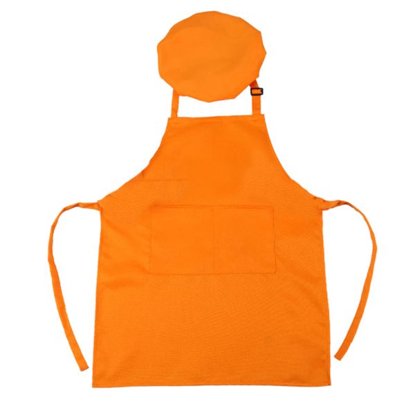 

children's waterproof painting apron set with hat baking apron cooking
