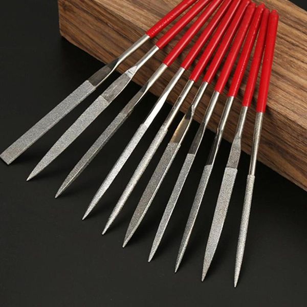 

10pcs/set metal filing tool folder hobby woodworking mini file set wood rasp files needle carving tools