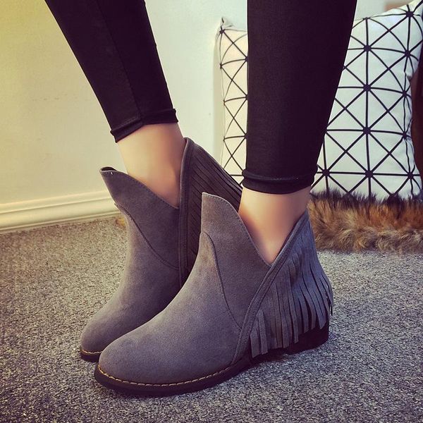 

faux leather comfort casual ladies autumn shoes womens ankle boots lace up chunky heeled 2015 new women winter boots wsh834, Black