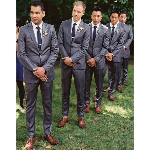 

custom made two button trim fit groom tuxedos peaked label man suit wedding suits for men two pieces (jacket+pants, White;black