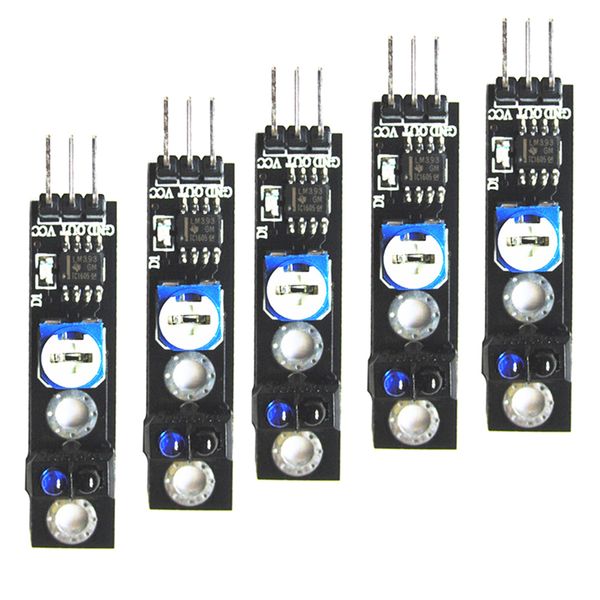 

tcrt5000 ir infrared line tracking sensor obstacle avoidance module, pack of 5
