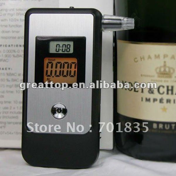 

digital lcd display breath alcohol tester with pipe