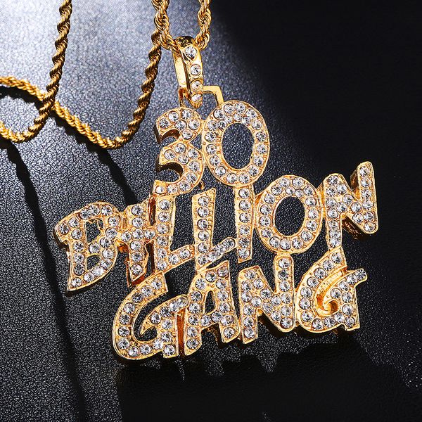 

hip hop full stainless steel letters words bling iced out rope chain pendants & necklaces for men women jewelry gold color party, Silver