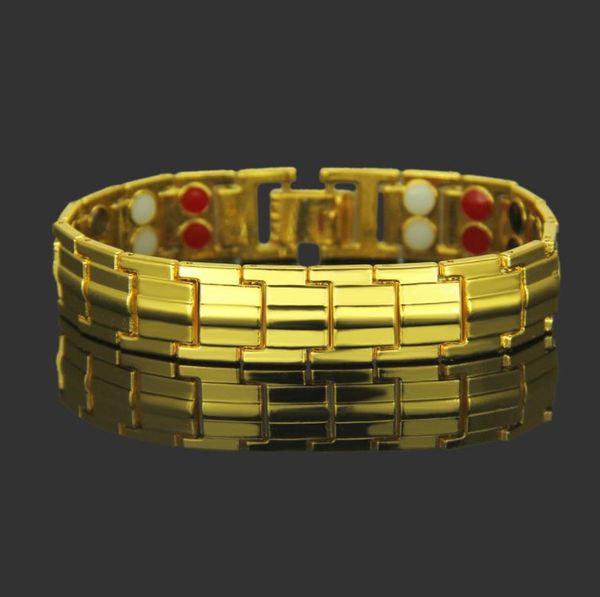 

hip hop health energy 3 in 1 bracelet bangle for arthritis twisted healthy magnetic bracelet for men women power therapy magnets, Black