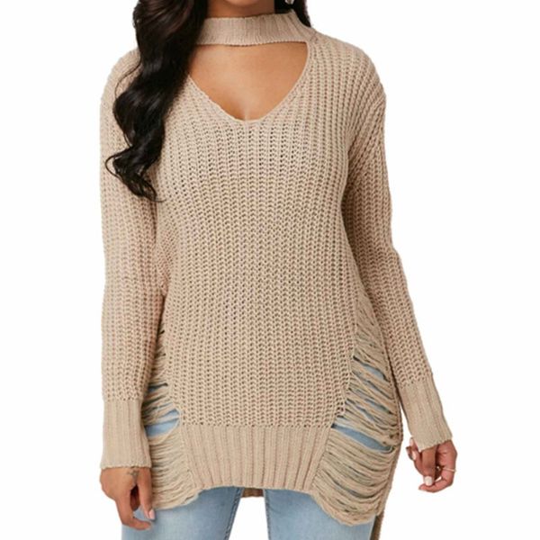 

femininas women pull sweaters 2019 new halter sweater jumpers harajuku chic hole sweater pullovers, White;black
