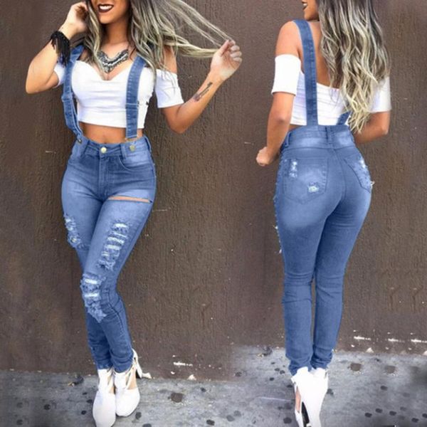 

2020 slim jeans for women skinny high waist jeans woman blue denim pencil pants stretch waist women pants plus size #9