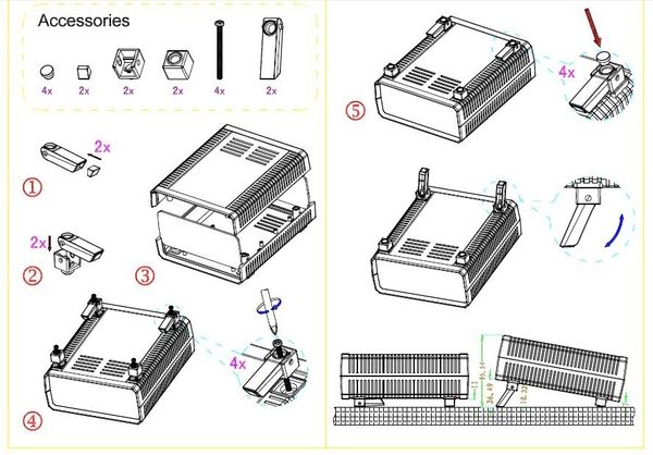 

2 цвета] бесплатная доставка 2pcs 170 * 140 * 60mm electric junction box diy пластиковый корпус для электронных пластиковые чехлы abs pcb b