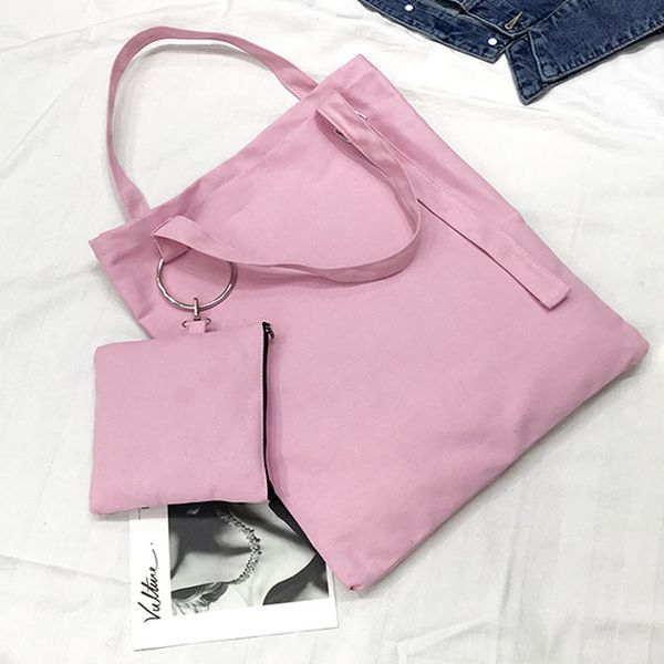 

simple new women's portable ladies shoulder bag student shopping bag ladies casual beach