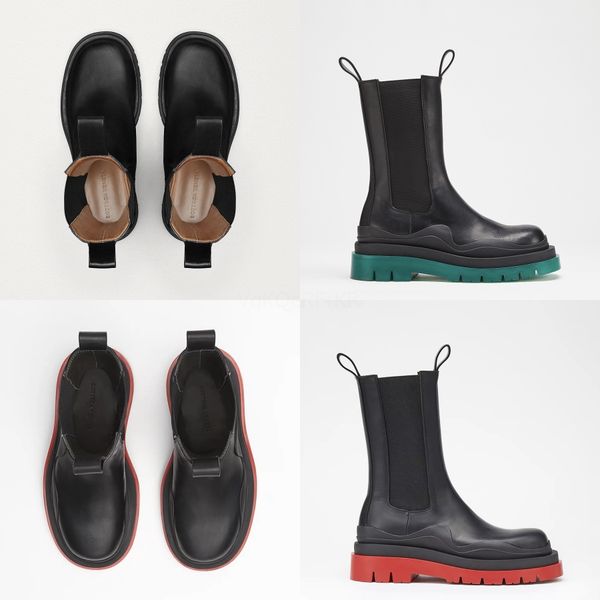 

winter woolboots high male leather warm shoes vintage british man snow boots ankle botas hombre#109, Black