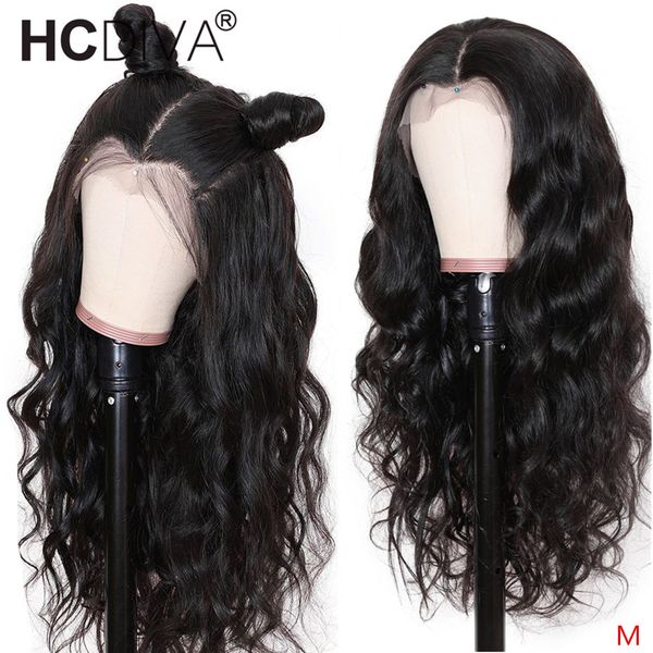 

lace front human hair wig 13*4 preplucked remy brazilian body wave lace front wig with baby hair 150% middle part human, Black;brown