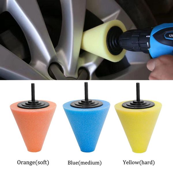 

kuulee cone shaped car burnishing foam sponge polishing tool car wheel cleaning sponge