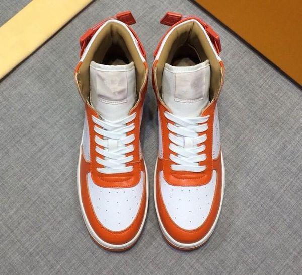 

2019 new brand print shoes trainer casual shoe man sneaker lace-up casual boots race runner38-44 kj04, Black