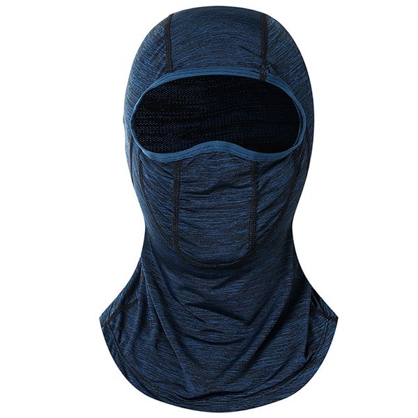 

ice silk sunscreen hooded mask summer outdoor riding multi-function balaclava face mask sun protection scarf for cycling riding, Black