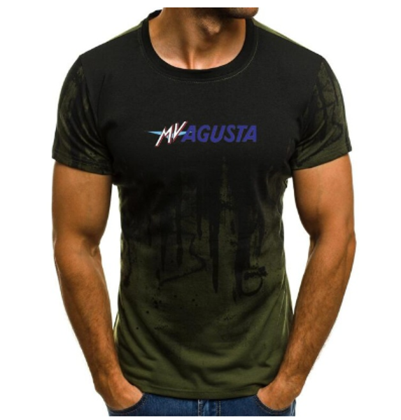 

mv agusta corse print t-shirt men's t shirts male summer splash-ink printed male casual o-neck short sleeve tshirt