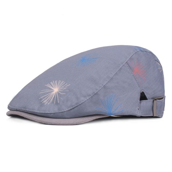 

ht1714 new men women cap hat spring summer duckbill sun hat vintage newsboy flat cap adjustable berets casual classic beret caps, Blue;gray