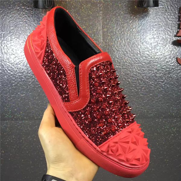 

men flat shoes genuine skeleton the crocodile grain leather casual sneakers shoes, Black