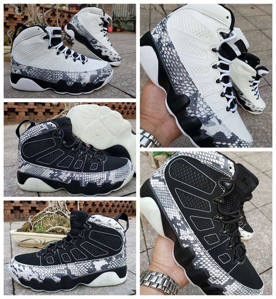 

2019 new 9 white black snakeskin mens basketball shoes sports 9s sneakers trainers trainers baskets jumpman des chaussures schuhe