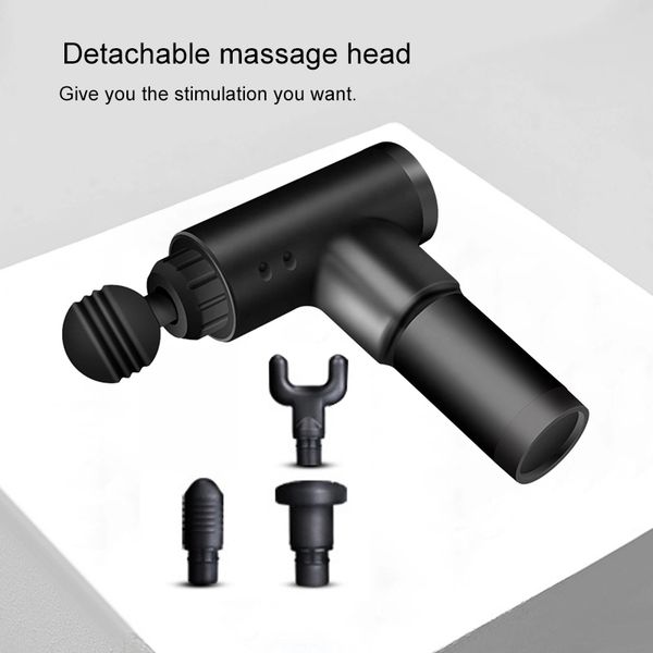 

private label cordless deep tissue vibration lcd muscle massage gun 2020