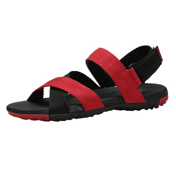 

sagace men's sandals fashion summer retro casual linen men's sandals breathable hollow large size non-slip beach wear sandals, Black
