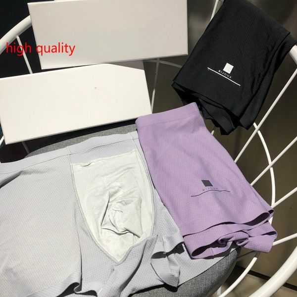 

designer men's underwear classic brand style fashion smooth fit not tight comfortable no curling one box of 3 gl-xy2004142, Black;white