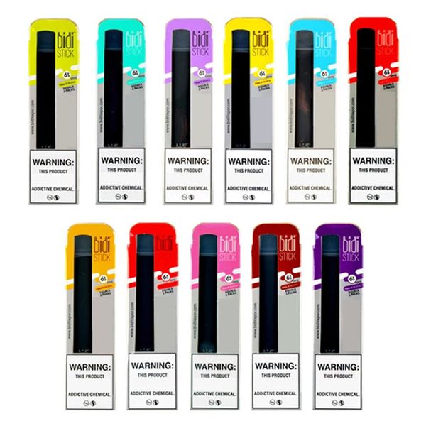 

BIDI STICK Disposable Vape Pod Starter Kit 280mAh Battery 1.4ml Cartridge Vape Empt Pen VS Puff Bar Plus
