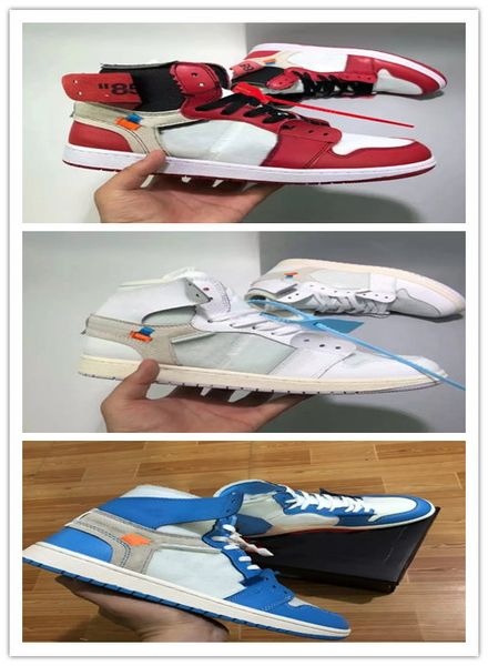 

new the ten 1 1s high og white red powder blue unc mens basketball shoes for men 10x chicago bred mens off trainers athletic sport sneakers