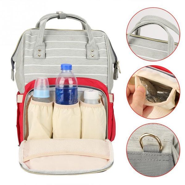 

baby multifunctional maternity diaper stroller nappy mommy bag backpack handbag large capacity baby care bags for mom